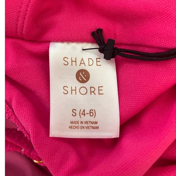 New Shade & Shore Hot Pink One Piece Swimsuit Small - Picture 3 of 4